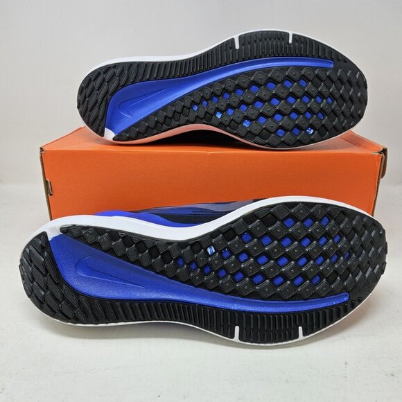Nike AIR WINFLO 9🔥New Men's Black/Navy Blue Training Shoes DD6203-004 - Picture 3 of 6